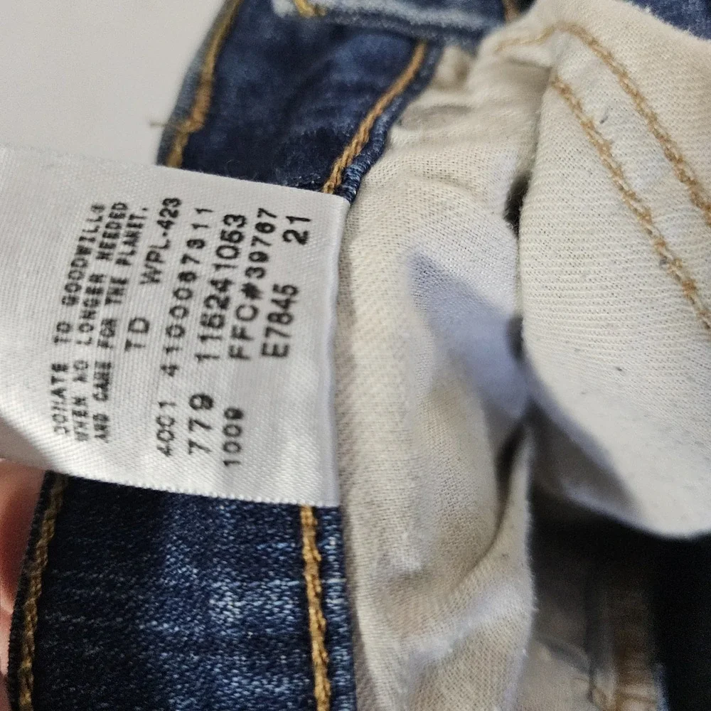 Levis 524 Too Superlow Bootcut Jeans Womens 3 Short 28x29 Blue Denim